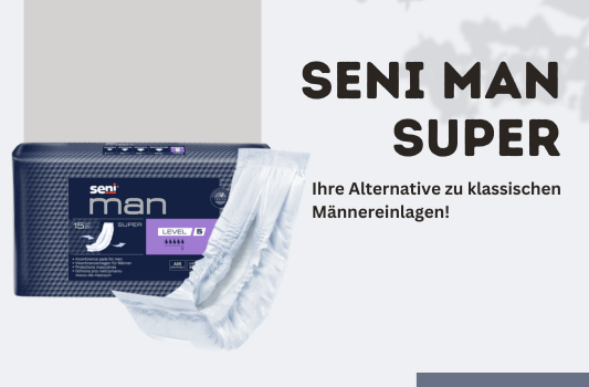 Seni Man Super - die perfekte Alternative zu herkömmlichen Männereinlagen - Seni Man Super - die perfekte Alternative zu herkömmlichen Männereinlagen