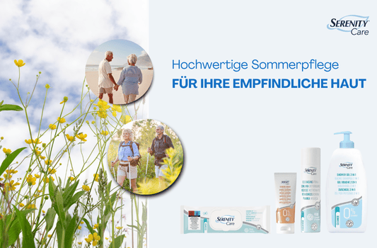 Wenn die Sommerhitze zur Herausforderung wird - 7 Tipps für die Hautpflege bei Inkontinenz  - Sommerhitze &amp; Inkontinenz: 7 Hautpflege-Tipps
