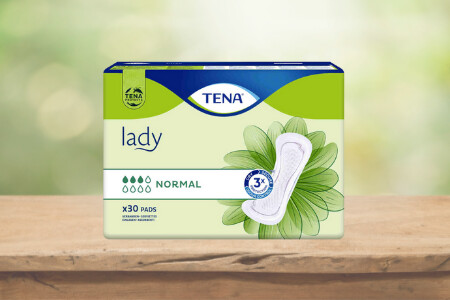 TENA Lady Normal - neuer Inhalt, neues Verpackungsdesign - bewährte Qualität - TENA Lady Normal - jetzt mit zwei Einlagen mehr pro Packung 
