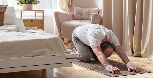 Die Pose des Kindes - Beckenbodenübungen Abschluss Männer