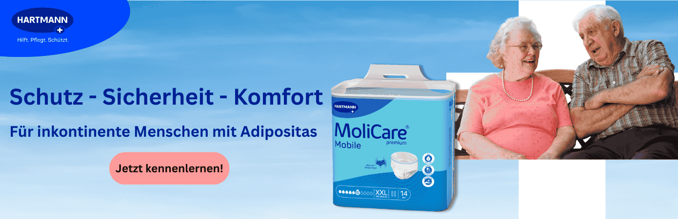 Banner Desktop MoliCare Premium Mobile Pants 6 Tropfen XXL - Sympathisches molliges Seniorenpärchen