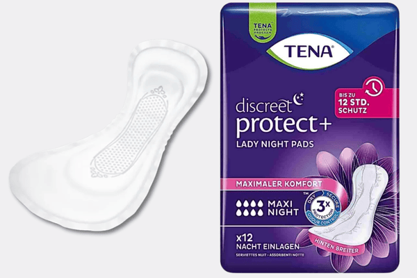 TENA Lady Maxi Night Packshot und Produkt