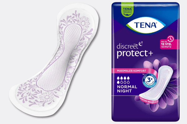 TENA Lady Normal Night Super Packshot und Produkt