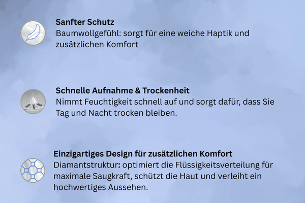 Vorteile iD Discreet Unterpads Grafik