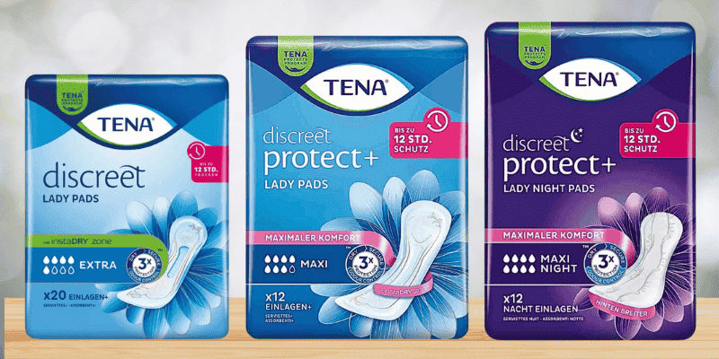 Auswahl Bestseller Inkontinenzmaterial für Frauen Packungsansicht