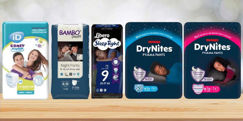 Auswahl Inkontinenzmaterial für Kinder