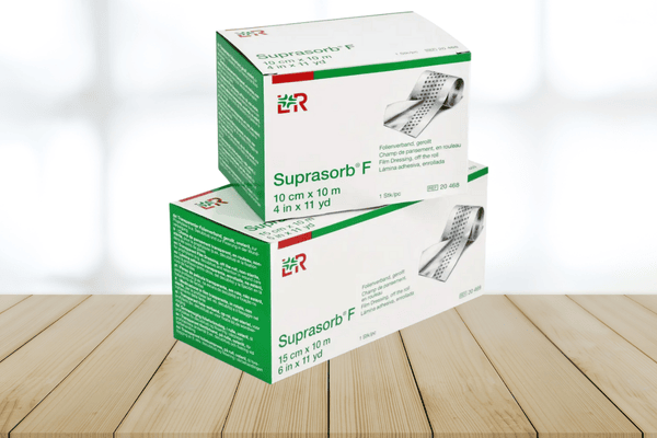 Bestseller Folienverband - Suprasorb F - zwei Päckchen gestapelt