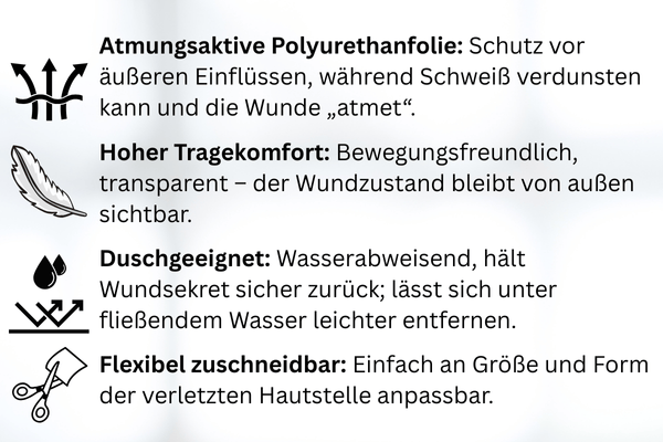 Vorteile Folienverband Grafik