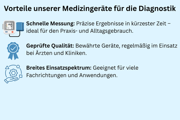 Vorteile Medizingeräte Diagnose Grafik