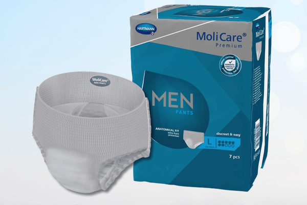 Bestseller MoliCare Men Pants - Saugstärke 7 von 10 Tropfen - Pants und Packung