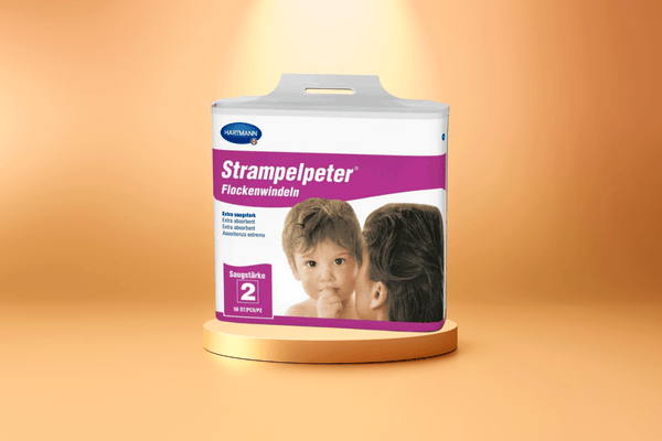Bestseller Strampelpeter Flockenwindeln Packung im Spotlight