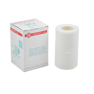 NOBAHAFT fein kohäsive Fixierbinde 4 cm x 4 m weiß