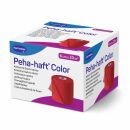 Peha-haft Color Latexfrei koh&auml;sive Fixierbinde rot 6 cm x 20 m