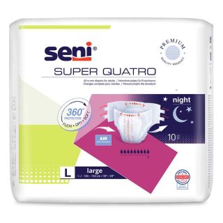 Super Seni Quatro Gr. Large (10 Stk)