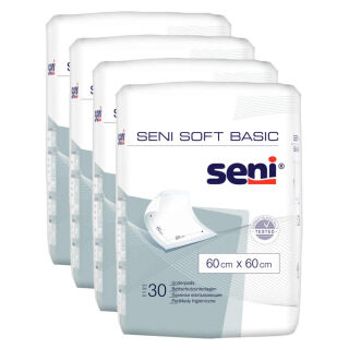 Seni Soft Basic Krankenunterlagen 60x60cm (4x30 Stk)