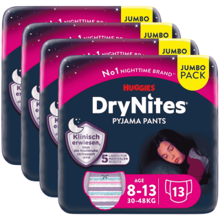 DryNites für Mädchen 8-13 Jahre (4x13 Stk)