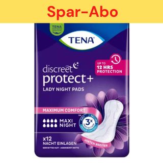 Spar-Abo: TENA Discreet Maxi Night (12 Stk)