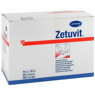 Hartmann Zetuvit Saugkompressen unsteril 10 x 10 cm (30 Stk)