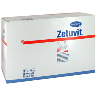 Hartmann Zetuvit Saugkompressen unsteril 20 x 40 cm (30 Stk)