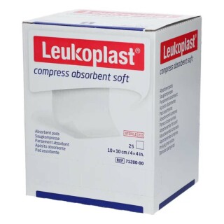 Leukoplast Saugkompresse soft steril 10x10cm (25 Stk)