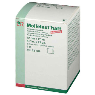 Mollelast haft latexfrei koh&auml;sive Fixierbinde 12 cm x 20 m