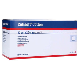 BSN Cutisoft Cotton Mullkompressen 8-fach steril 10x20 cm (25x2 Stk)