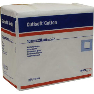 BSN Cutisoft Cotton Mullkompressen 12-fach unsteril 10x20 cm (100 Stk)