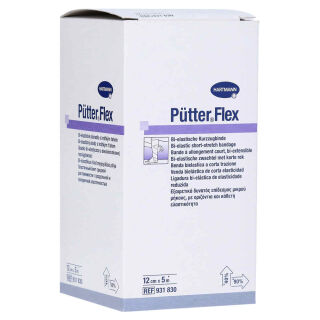 P&uuml;tter Flex Kurzzugbinde 12 cm x 5 m