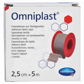 Omniplast Fixierpflaster 2,5 cm x 5 m