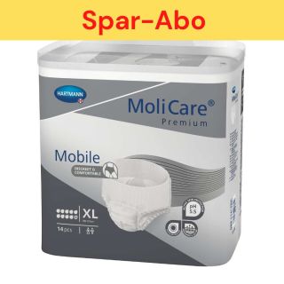 Spar-Abo: MoliCare Premium Mobile 10 Tropfen (14 Stk)  XL (130 - 170 cm) alle 2 Monate