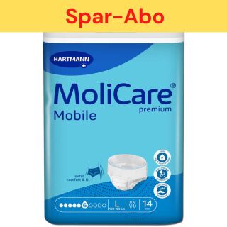 Spar-Abo: MoliCare Premium Mobile 6 Tropfen Large (Stk) 1x im Monat