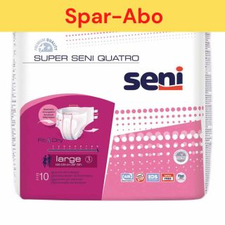 Spar-Abo: Super Seni Quatro Large (10 Stk) 1x im Monat
