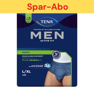Spar-Abo: TENA Men Pants Active Fit Plus  L / XL (10 Stk) alle 2 Monate