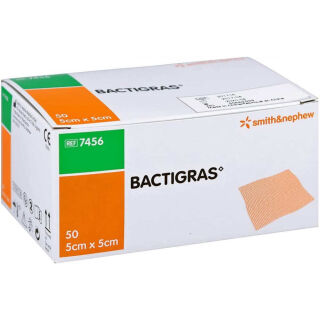 Bactigras Paraffingaze 5 x 5 cm steril (50 Stk)