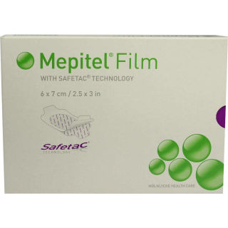 Mepitel Film Folienverband 6 x 7 cm (10 Stk)