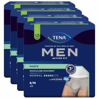 TENA Men Pants Active Fit Normal S / M (4x12 Stk)