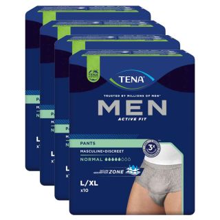 TENA Men Pants Active Fit Normal L / XL (4x10 Stk.)