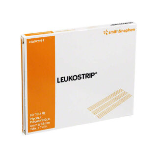 Leukostrip Wundnahtstreifen 38 x 4 mm (10 x 8 Stk)