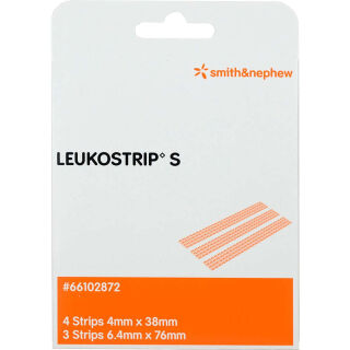 Leukostrip S Wundnahtstreifen 38 x 4 mm / 76 x 6,4 mm (7 Stk)