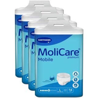 MoliCare Premium Mobile 6 Tropfen Large (4x14 Stk)