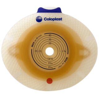SenSura Click Basisplatte plan 10021 RR 50 mm Stoma 10-45 mm (5 Stk)