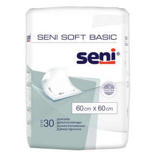Seni Soft Basic Krankenunterlagen 60x60cm (30 Stk)