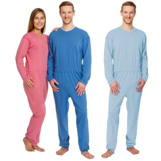 Suprima Pflegeoverall CareBasic lang, Rückenreißverschluss Medium hellblau