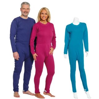 Suprima Pflegeoverall slim lang, Rücken- und Beinreißverschluss Large erika