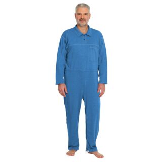 Suprima Pflegeoverall lang mit Polo-Kragen, Beinreißverschluss Extra Large