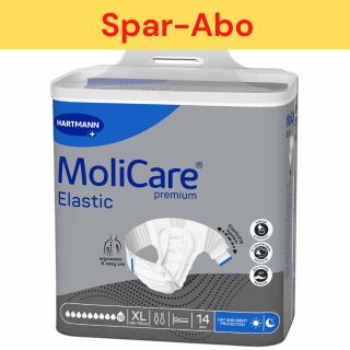 Spar-Abo: MoliCare Premium Elastic 10 Tropfen XL (14 Stk) alle 2 Monate