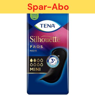 Spar-Abo: TENA Silhouette Einlagen Mini Noir